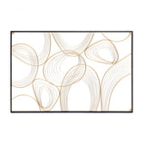 overlapping-golden-loops-and-curves-on-a-white-backdrop-framed-in-black-wall-art