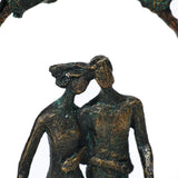 Lovers walking decorative sculpture