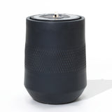 black-cement-outdoor-bubbling-fountain-with-light