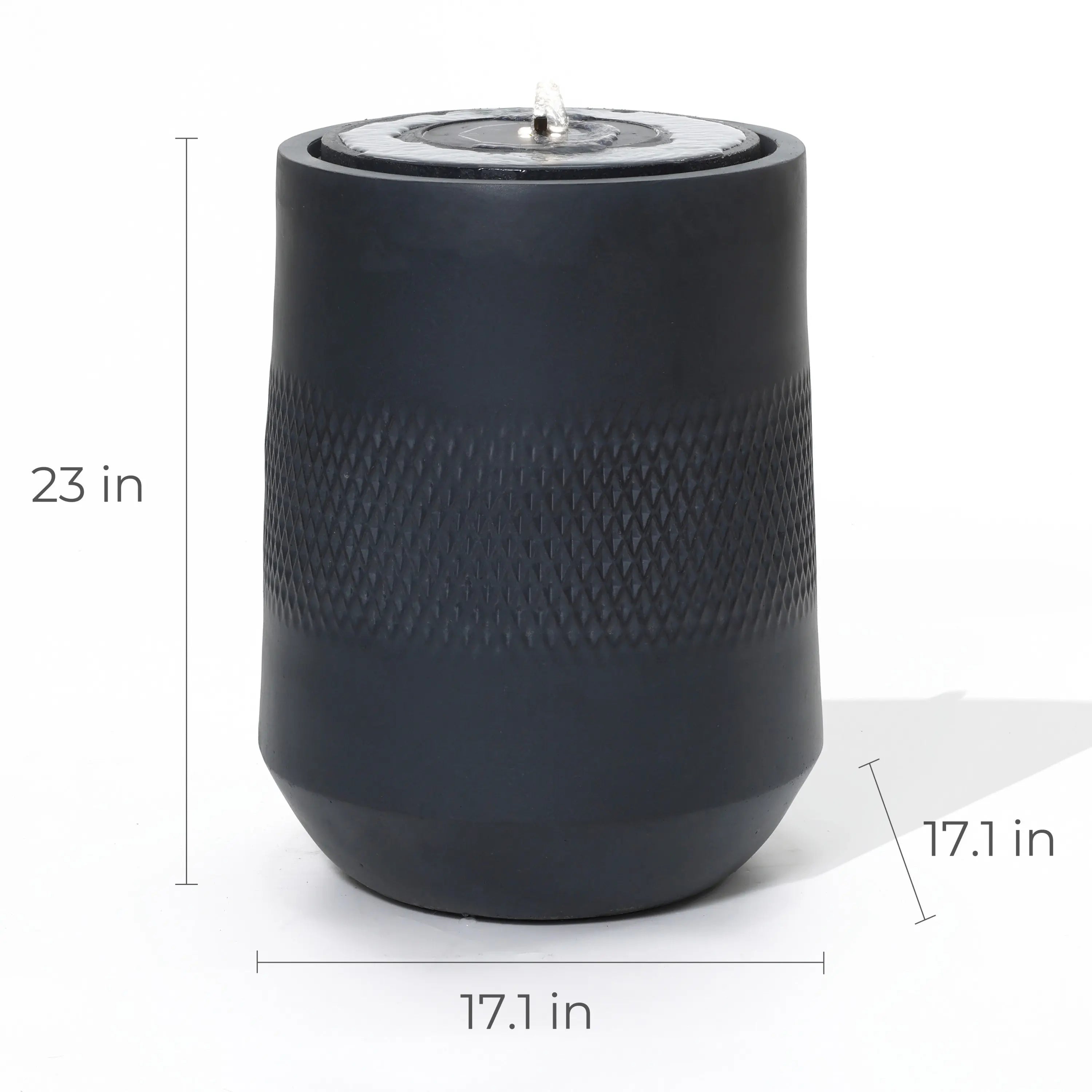black-fountain-with-measurements-and-dimensions