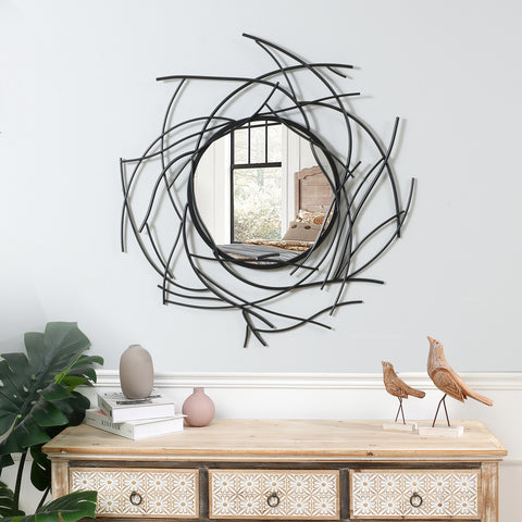 Nest wall mirror, metal framed