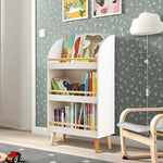 white-bookcase-and-a-rocking-chair