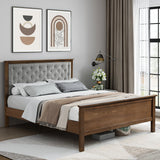 Francis platform bed, queen - LuxenHome
