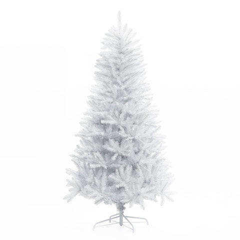 6.5Ft Pre-Lit Artificial White Full Christmas Tree