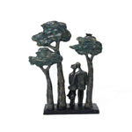 Lovers siting decorative sculpture - LuxenHome