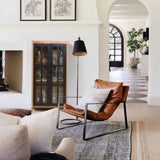 beautiful-natural-wood-glass-with-two-doors-cabinet-in-living-room