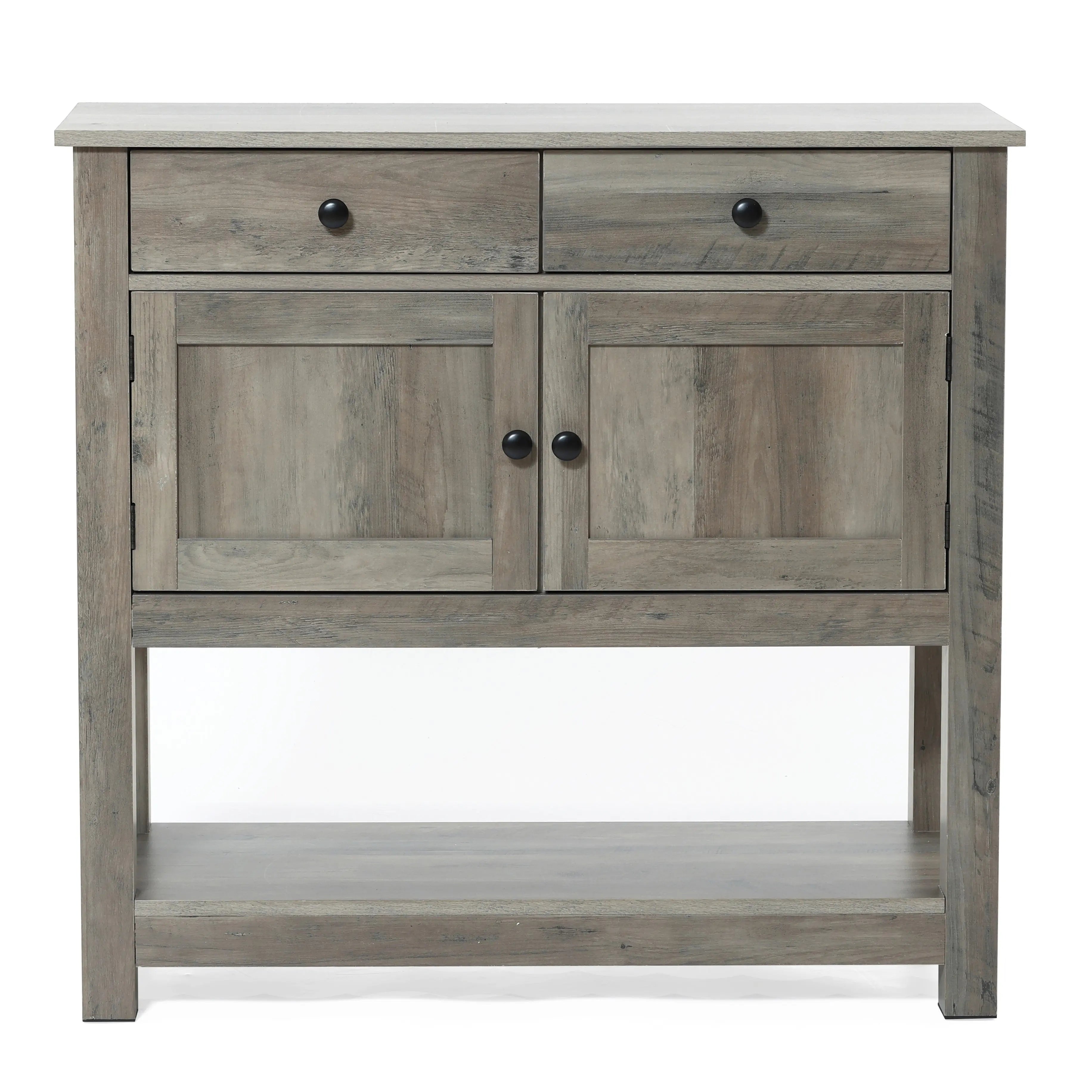Lindsy console table with storage units - LuxenHome