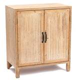 Beautiful-and-simple-natural-wood-2-door-cabinet-perfect-addition-to-living-room-and-entryway