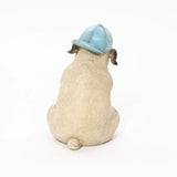 Pug with cap statue